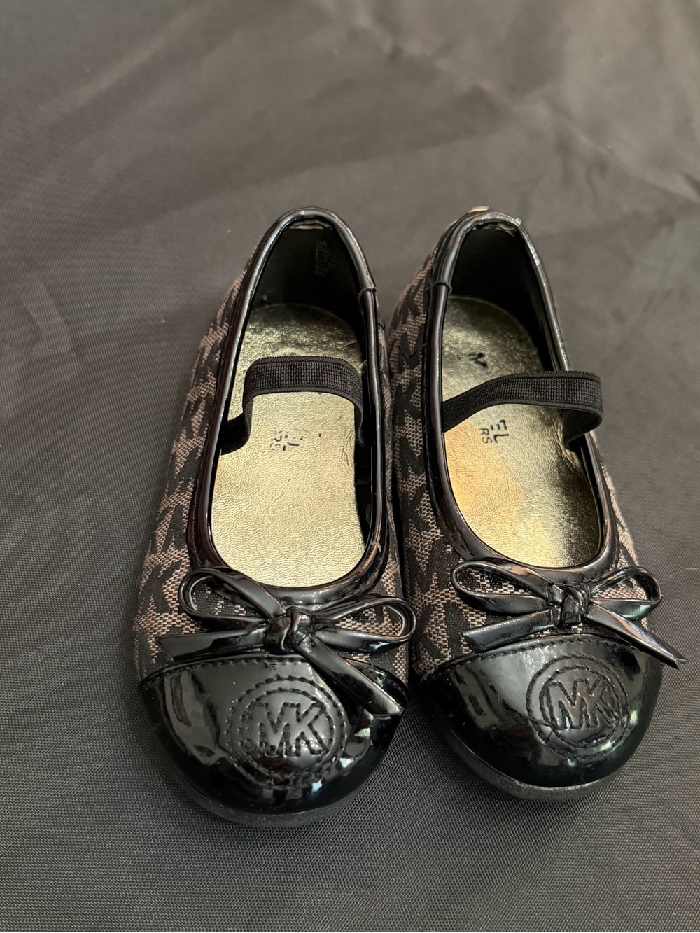 Michael Kors Black Logo Mary Jane Ballet Flats
